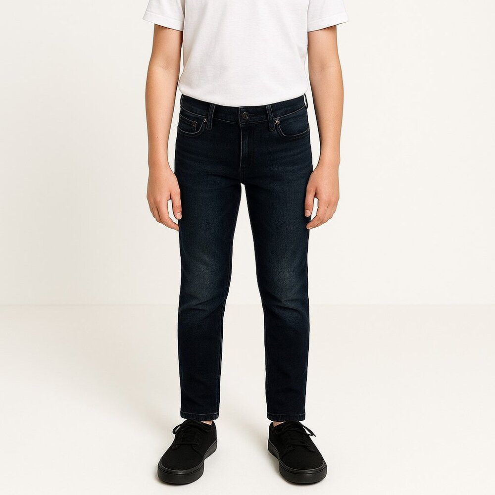 DL1961 Zane Sloe Black Wash Super Skinny Stretch Denim Jeans Boys Size 10 NWT